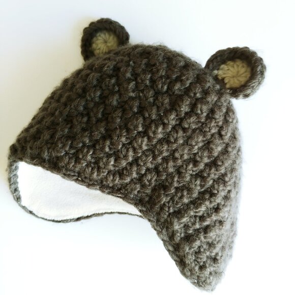 Kombi Knit 3D Bear Ears Hat 3-9 Months - Picture 6 of 10